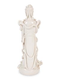 A Chinese Blanc de Chine Figure of Guanyin