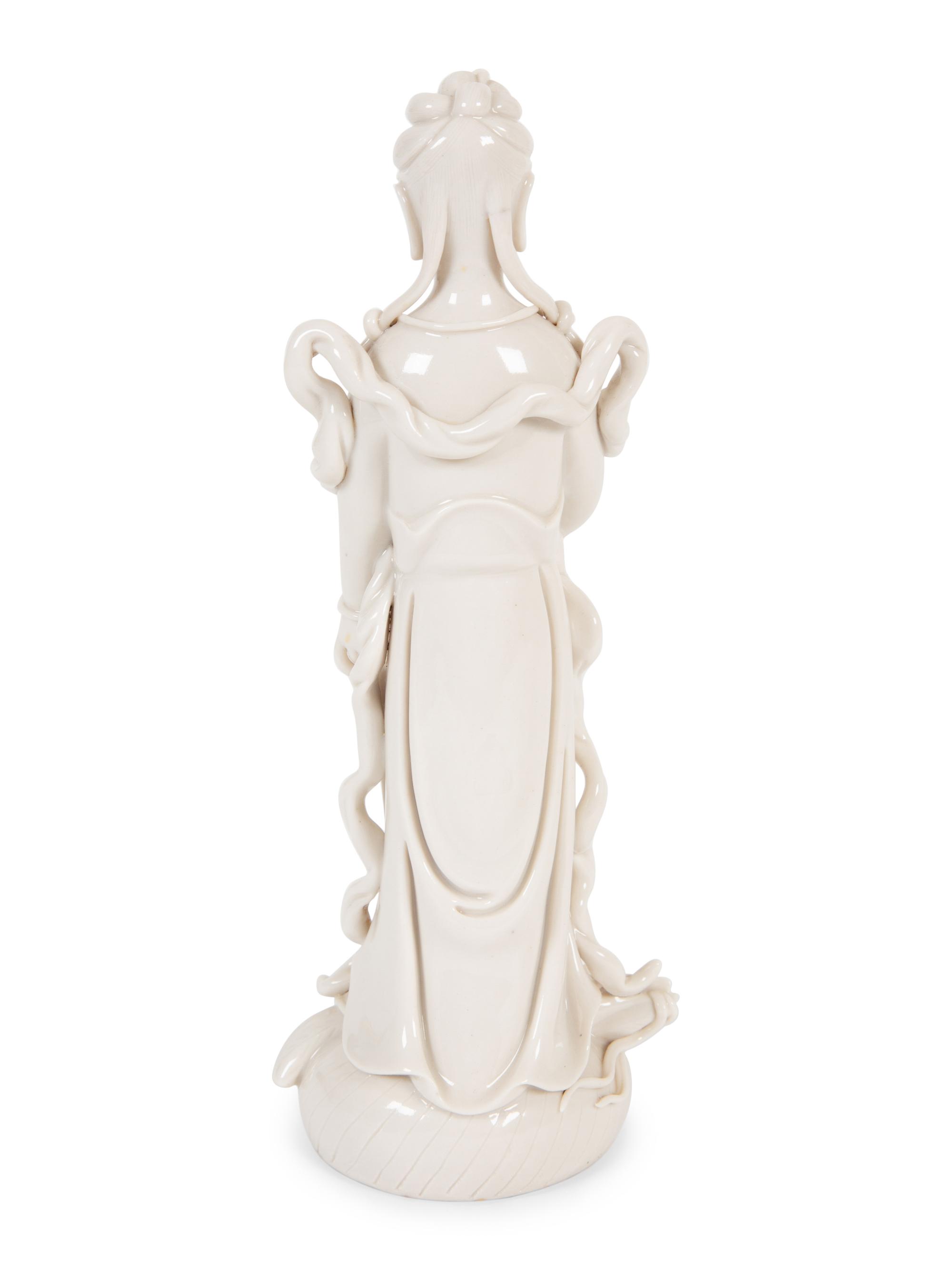 A Chinese Blanc de Chine Figure of Guanyin