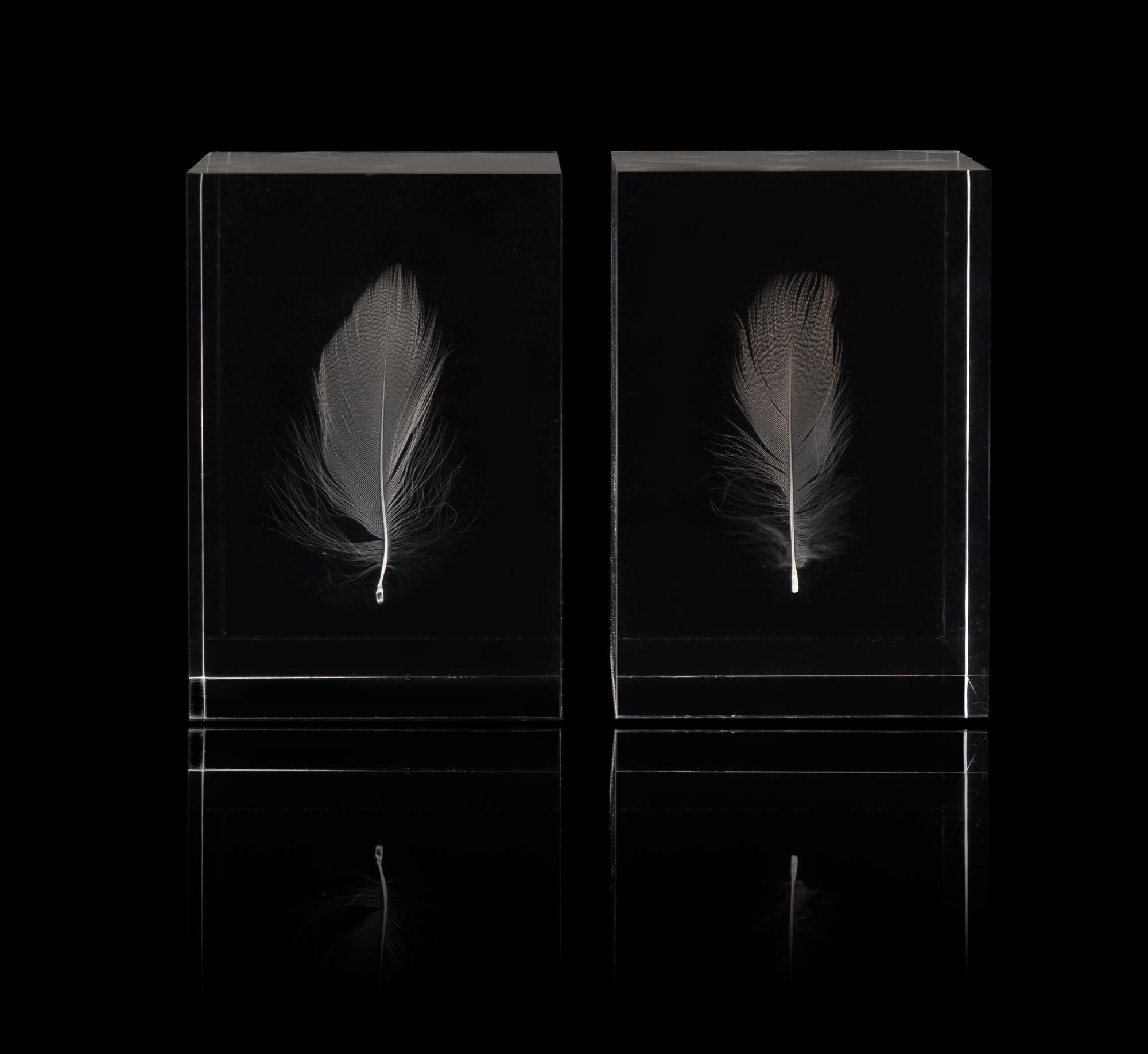 Shiro Kuramata, (Japanese, 1934-1991), Floating Feather, 1990 (two works)