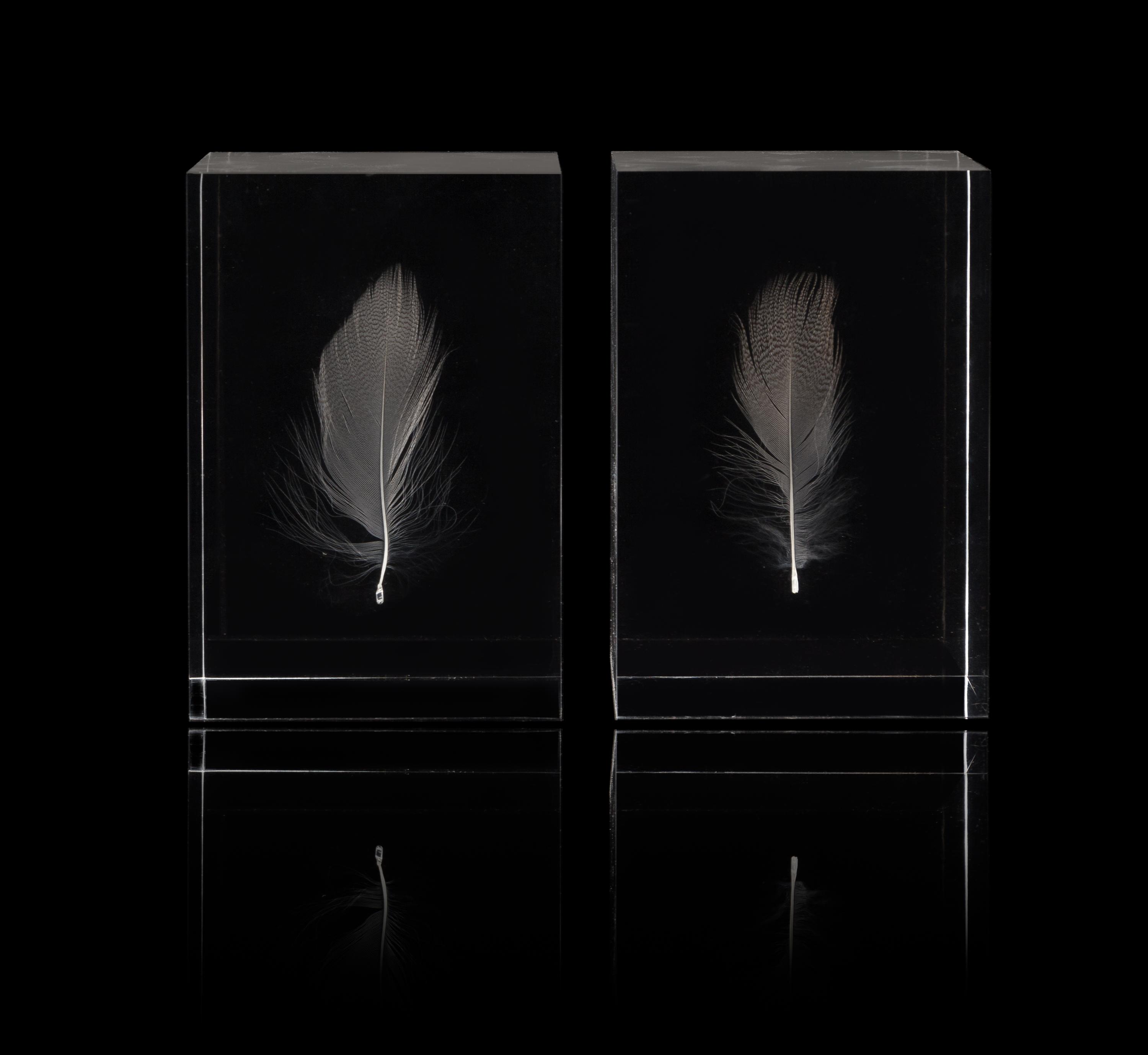 Shiro Kuramata, (Japanese, 1934-1991), Floating Feather, 1990 (two works)