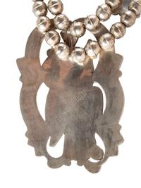 Zuni Channel Inlay Owl Necklace
