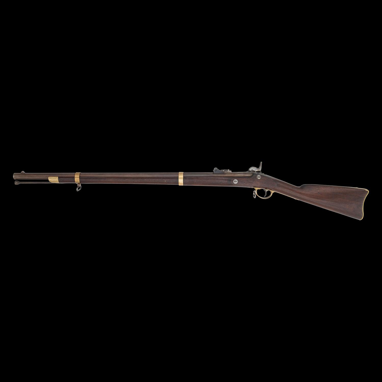 Fine & Scarce Brass Mounted US Model 1855 Type I Harpers Ferry Rifle