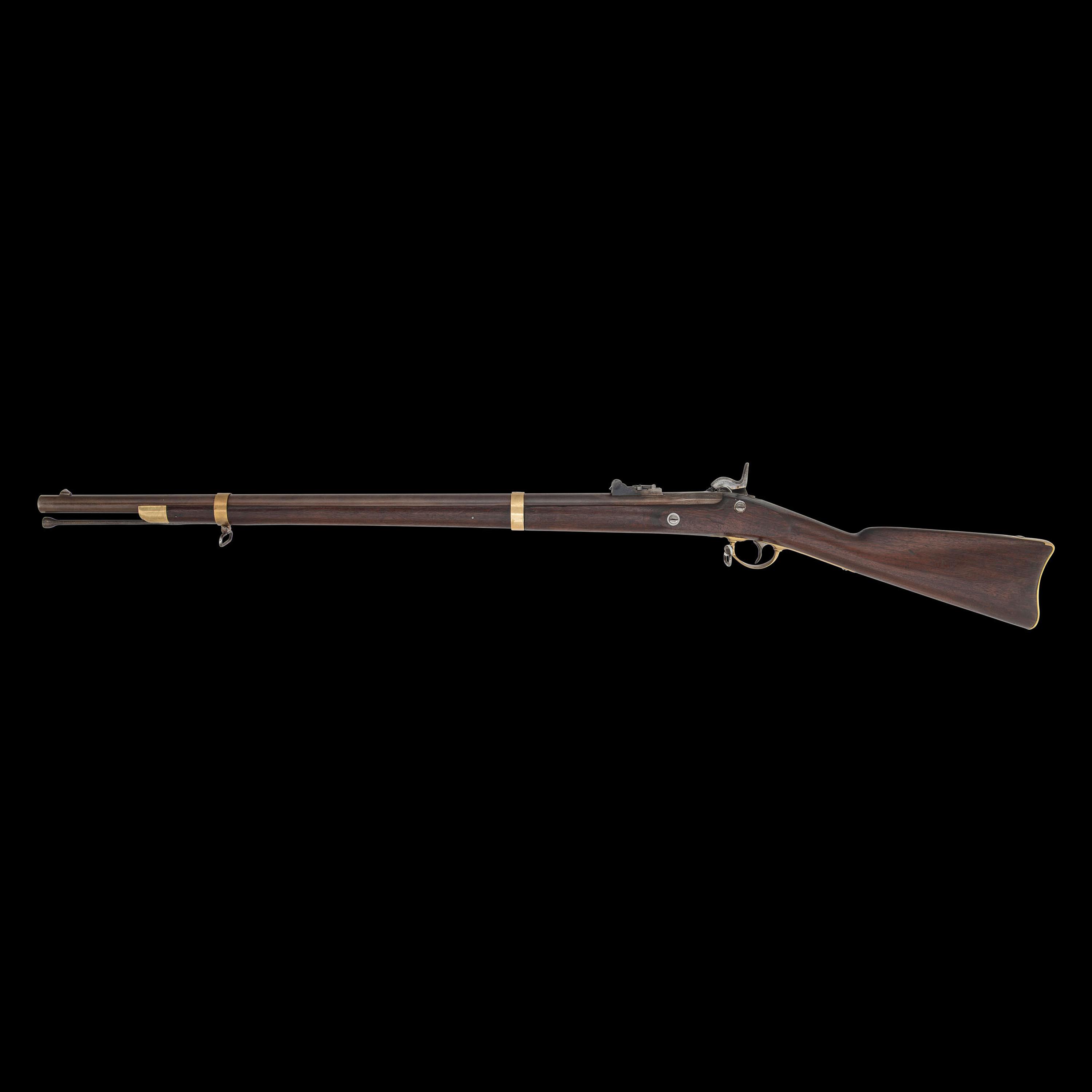 Fine & Scarce Brass Mounted US Model 1855 Type I Harpers Ferry Rifle