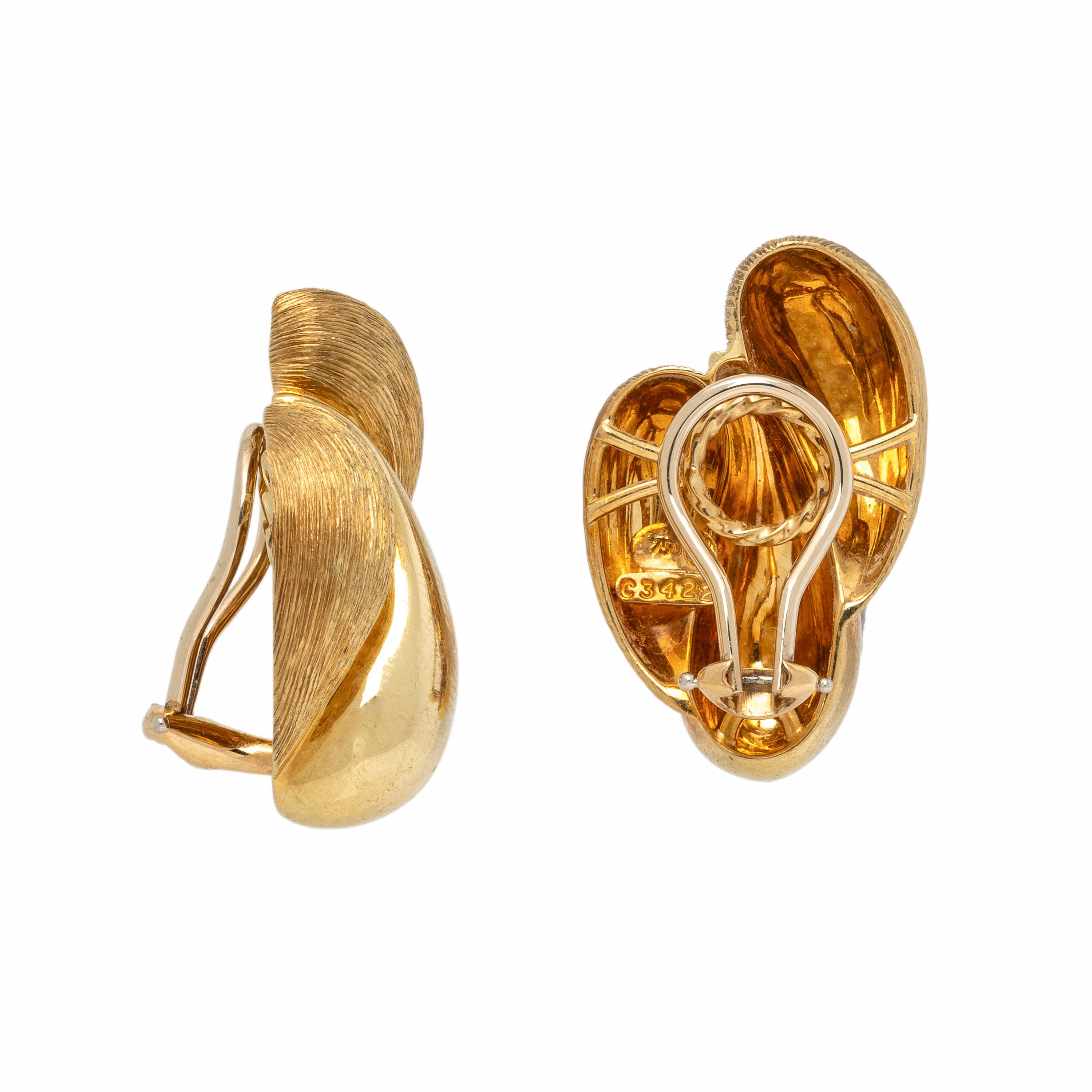Henry Dunay, Yellow Gold Earrings