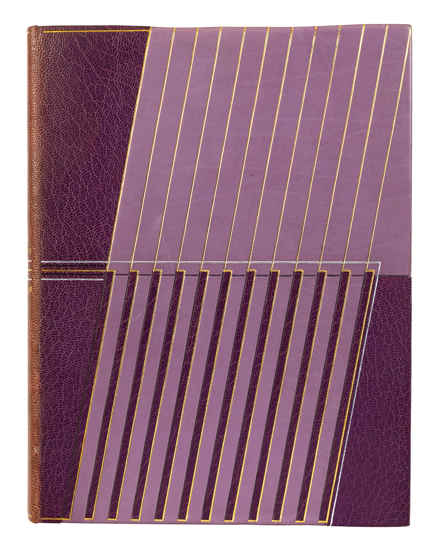 [BINDINGS]. [LÉOTARD, GENEVIÈVE - BINDER]. A group of 2 works in fine Art Deco bindings by Léotard.
