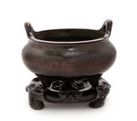 A Chinese Bronze Incense Burner