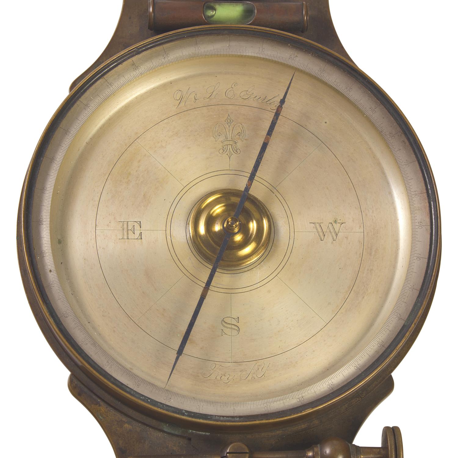 A William & Lewis Ephraim Gurley Surveyor's Compass