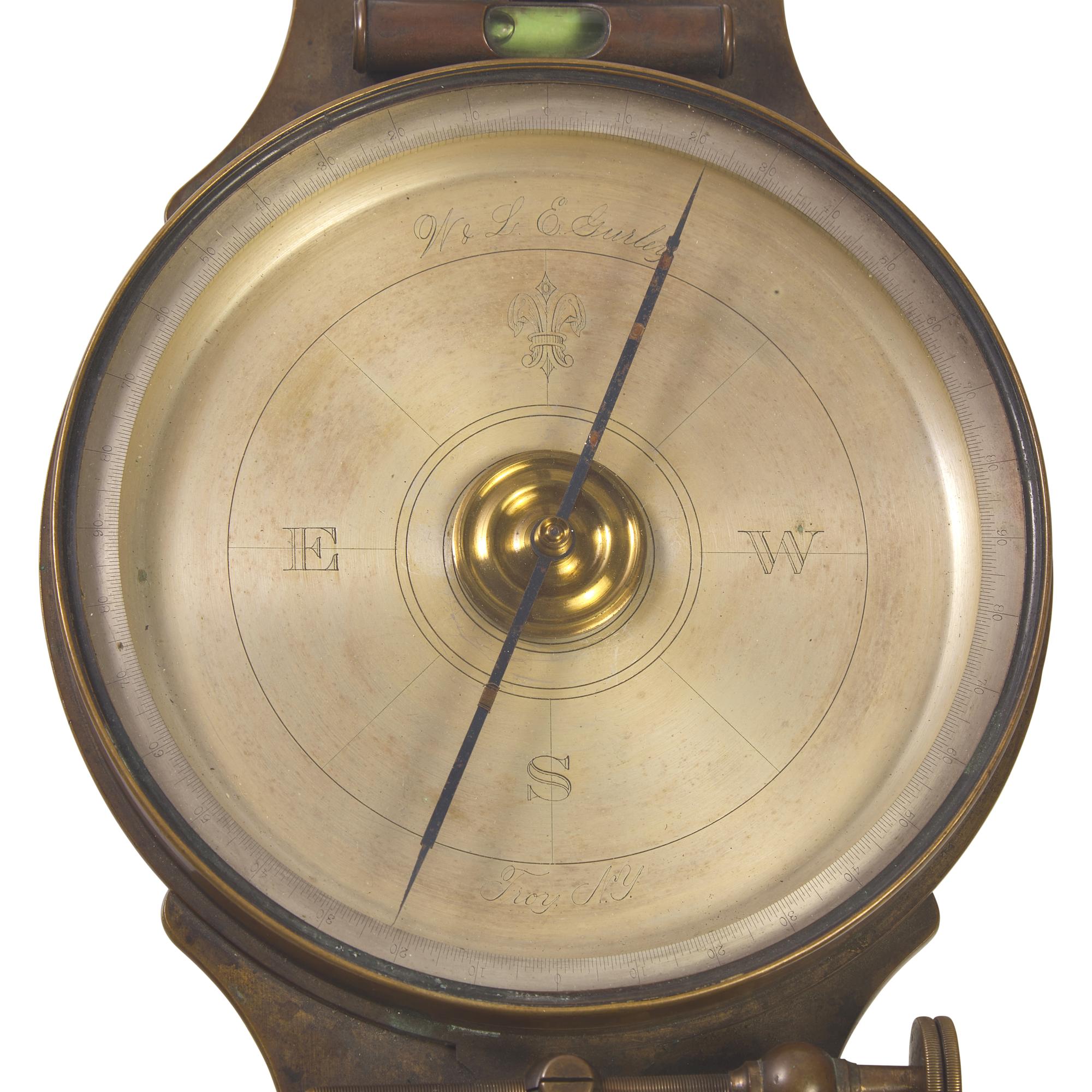 A William & Lewis Ephraim Gurley Surveyor's Compass