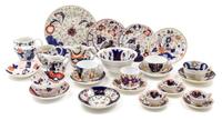 A Collection of English Imari Porcelain Table Articles Diameter of first 9 7/8 inches. — 19TH/20TH CENTURY