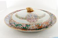A Chinese Export Porcelain Meat Platter and Cover