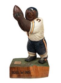 A Large Carved Chicago Bear Gifted by 1991-92 Team to Mike Ditka Formerly Displayed at Mike Ditka's Restaurant