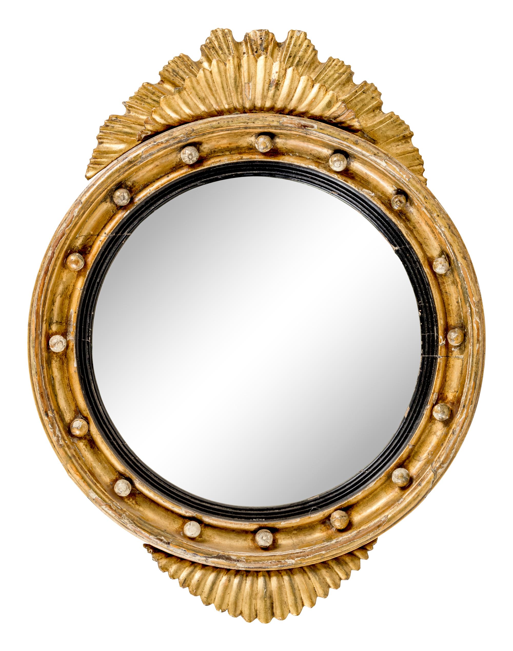 A Giltwood Bullseye Mirror