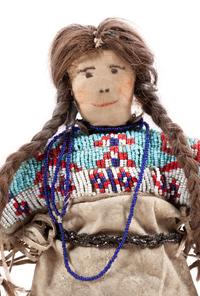 A Family of Sioux Dolls
