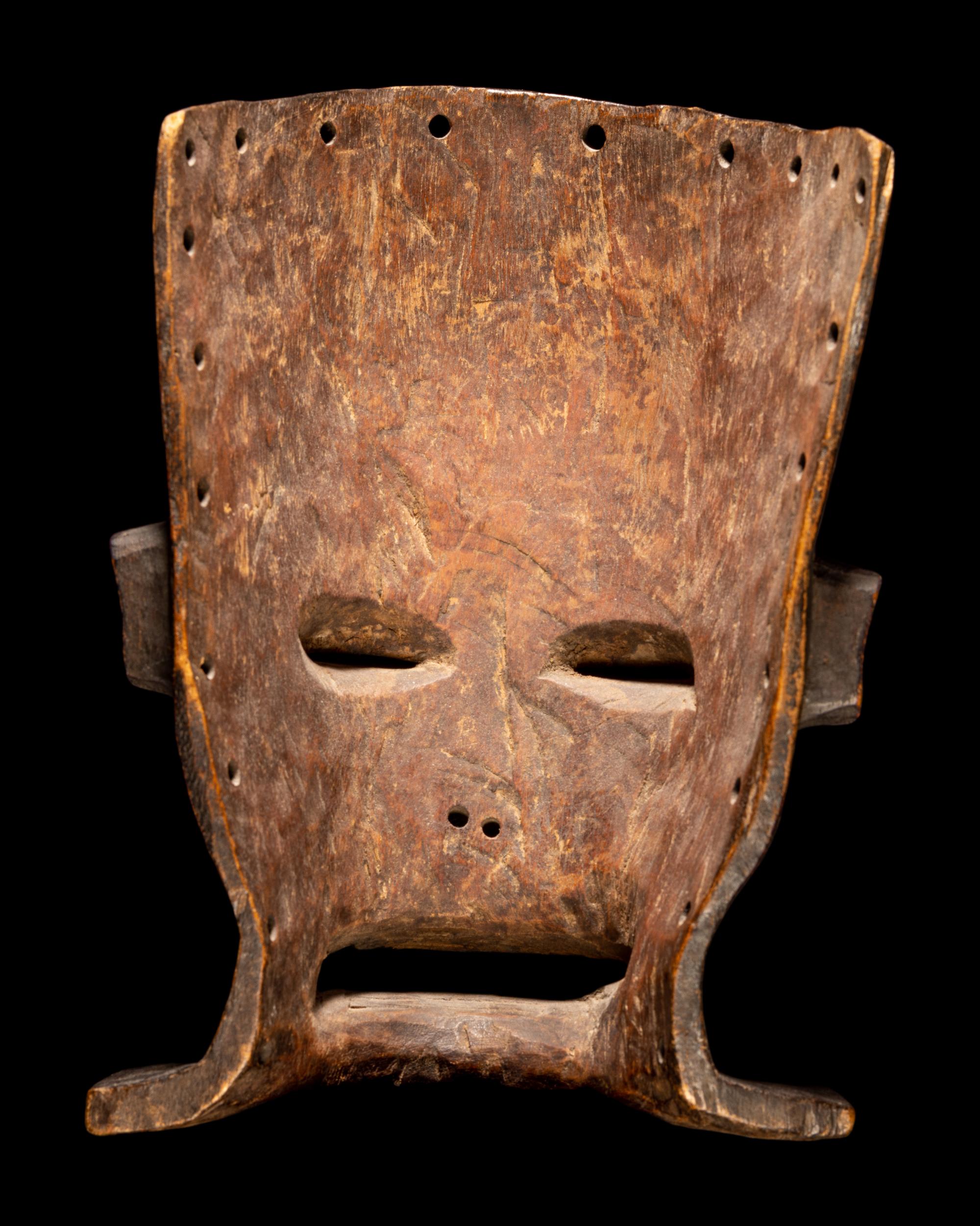 A Chokwe Wood Helmet Mask