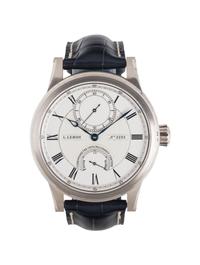 L.LEROY, 18K WHITE GOLD 'MARINE DECK CHRONOMETER' WATCH