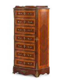 A Napoleon III Style Gilt Metal Mounted Kingwood Marble-Top Secrétaire à Abattant