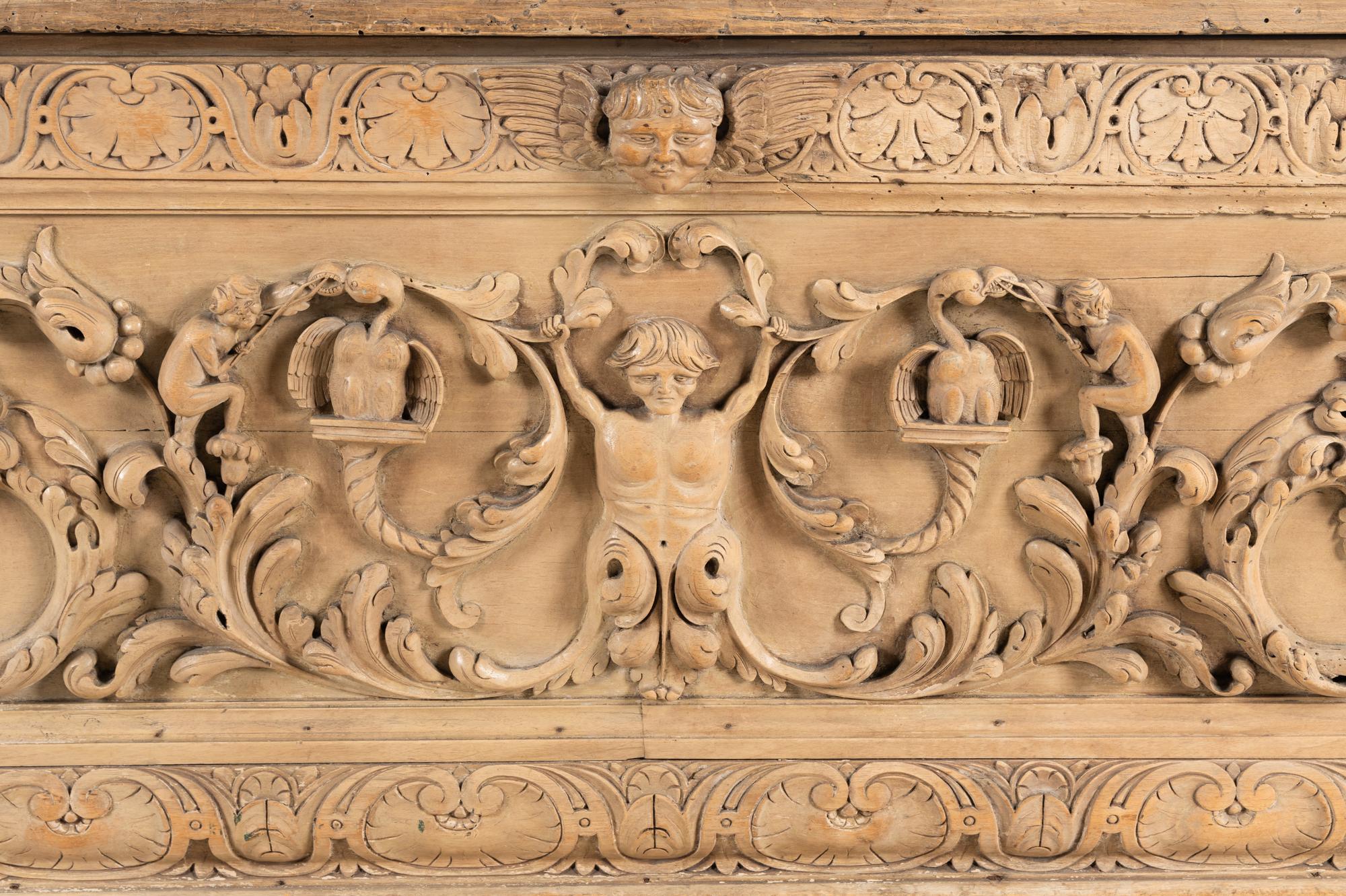 A Continental Carved Oak Cassone