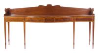 A George III Mahogany Sideboard Height 42 x width 94 x depth 24 5/8 inches. — 19TH CENTURY