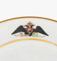 A Russian Porcelain Plate from the Gatchina Palace Service