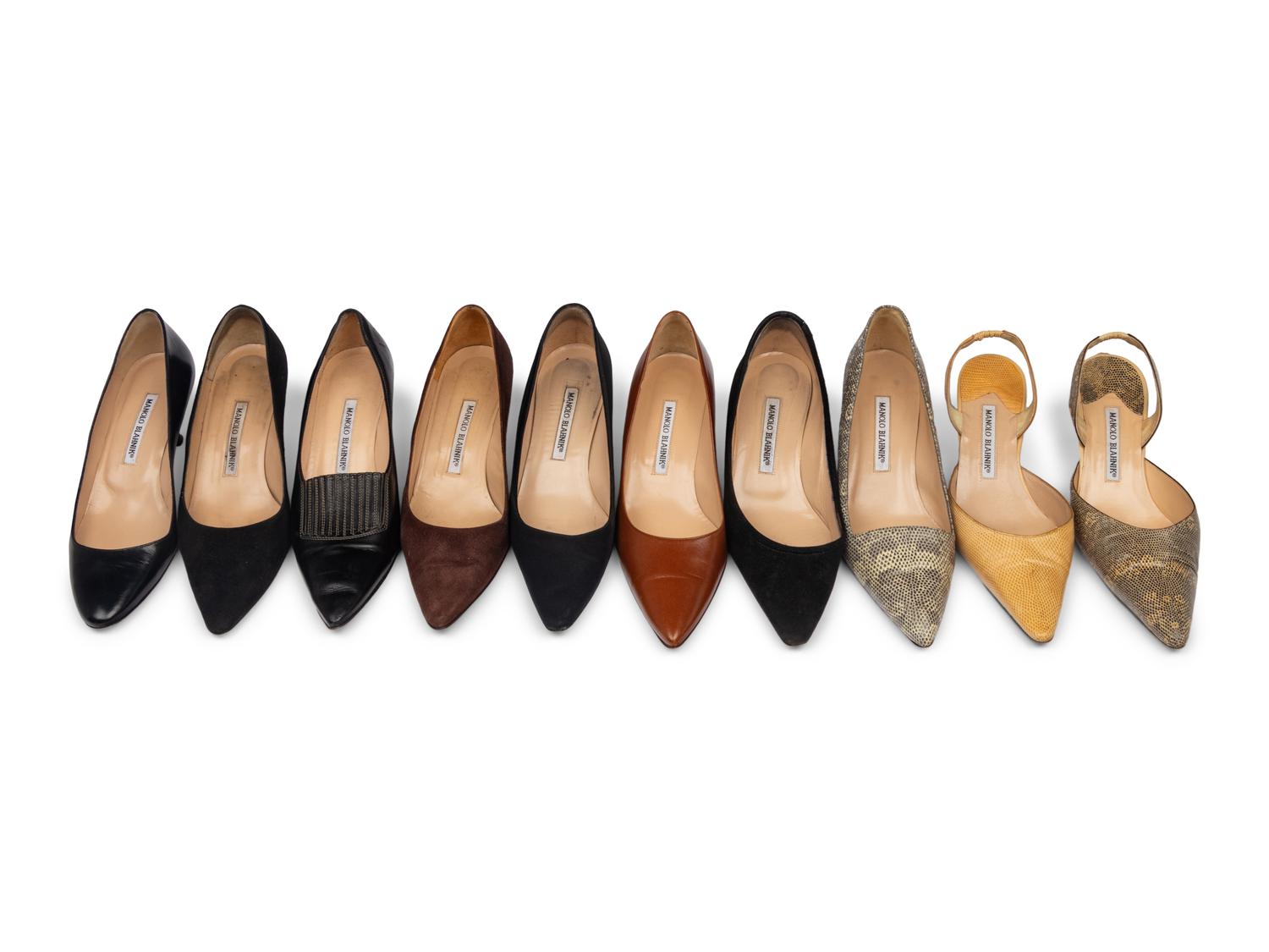 Ten Pairs of Manolo Blahnik Pumps