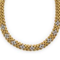 Yellow Gold and Diamond Necklace