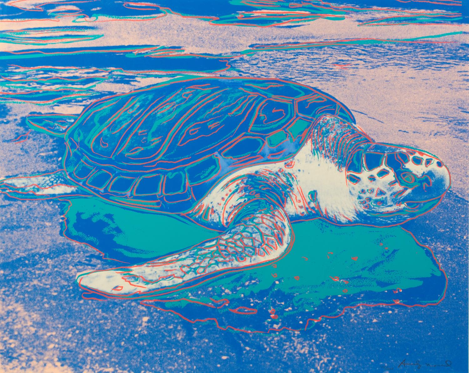 Andy Warhol, (American, 1928-1987), Turtle, 1985