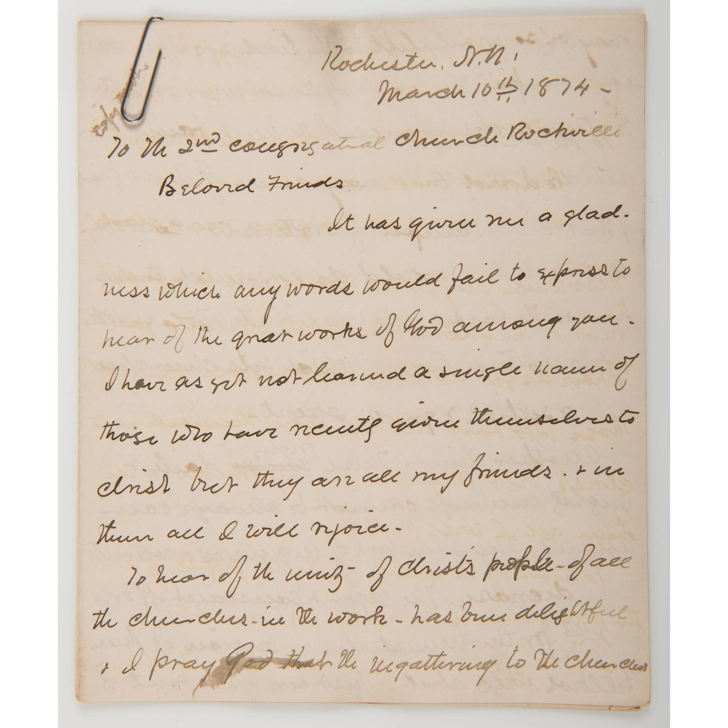 Civil War Chaplain Asa Severance Fiske, 4th Minnesota Infantry, Archive, Incl. Confederate Flag Remnants Taken at the Battle of Allatoona