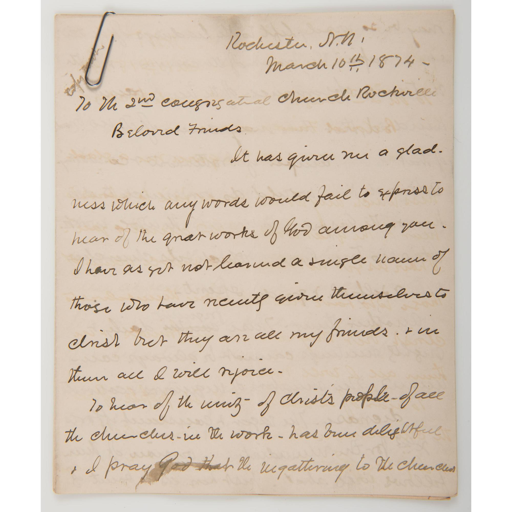 Civil War Chaplain Asa Severance Fiske, 4th Minnesota Infantry, Archive, Incl. Confederate Flag Remnants Taken at the Battle of Allatoona