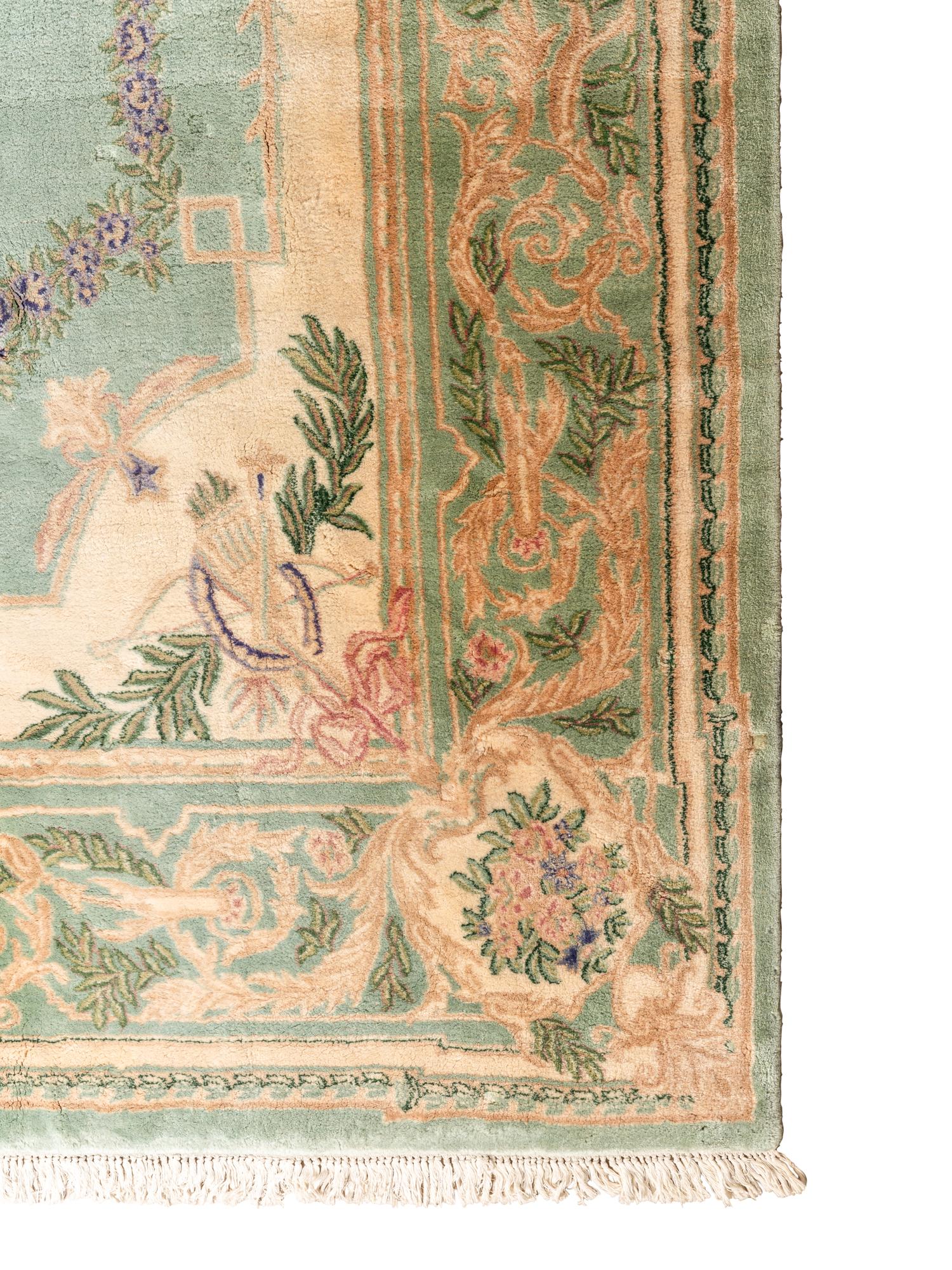 An Aubusson Style Wool Rug