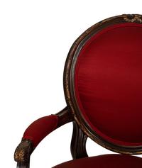 A Set of Eight Louis XVI Style Dining Chairs