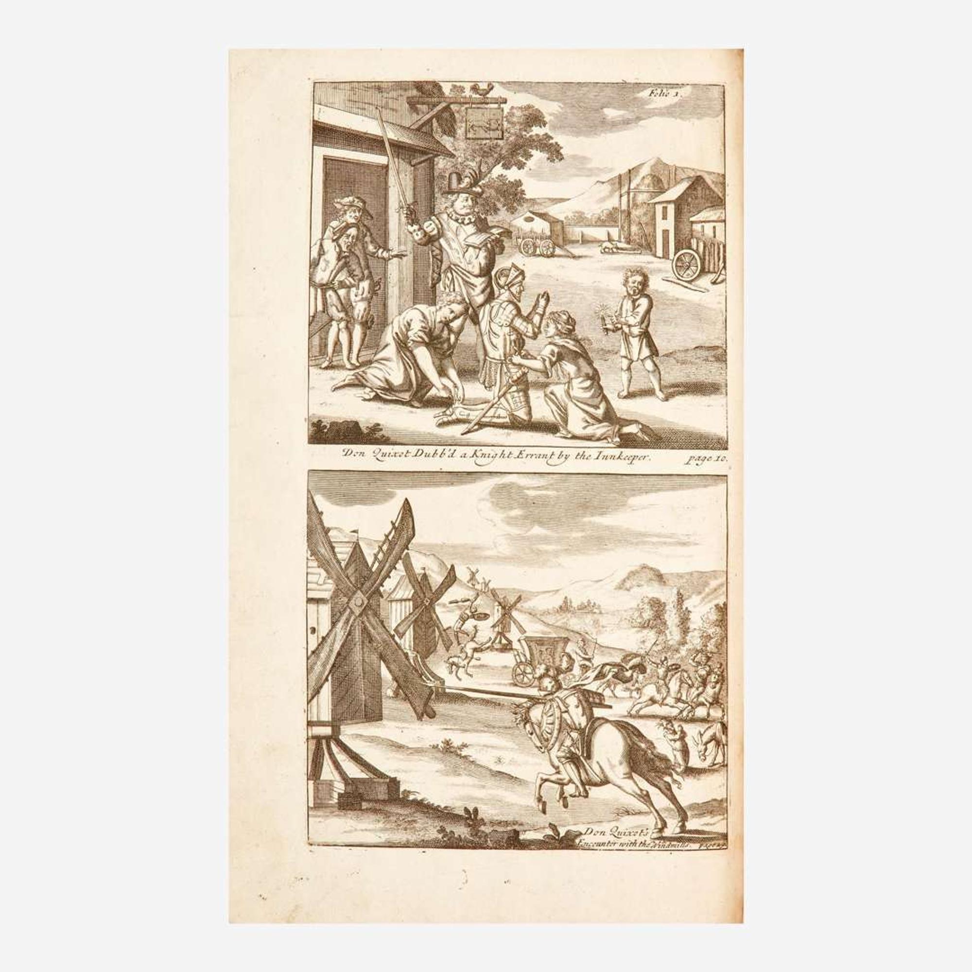 [Literature] (Cervantes Saavedra, Miguel de) The History of the most Renowned Don Quixote of Mancha: And his Trusty Squire Sancho Pancha...
