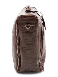 Brioni Brown Alligator Garment Bag,