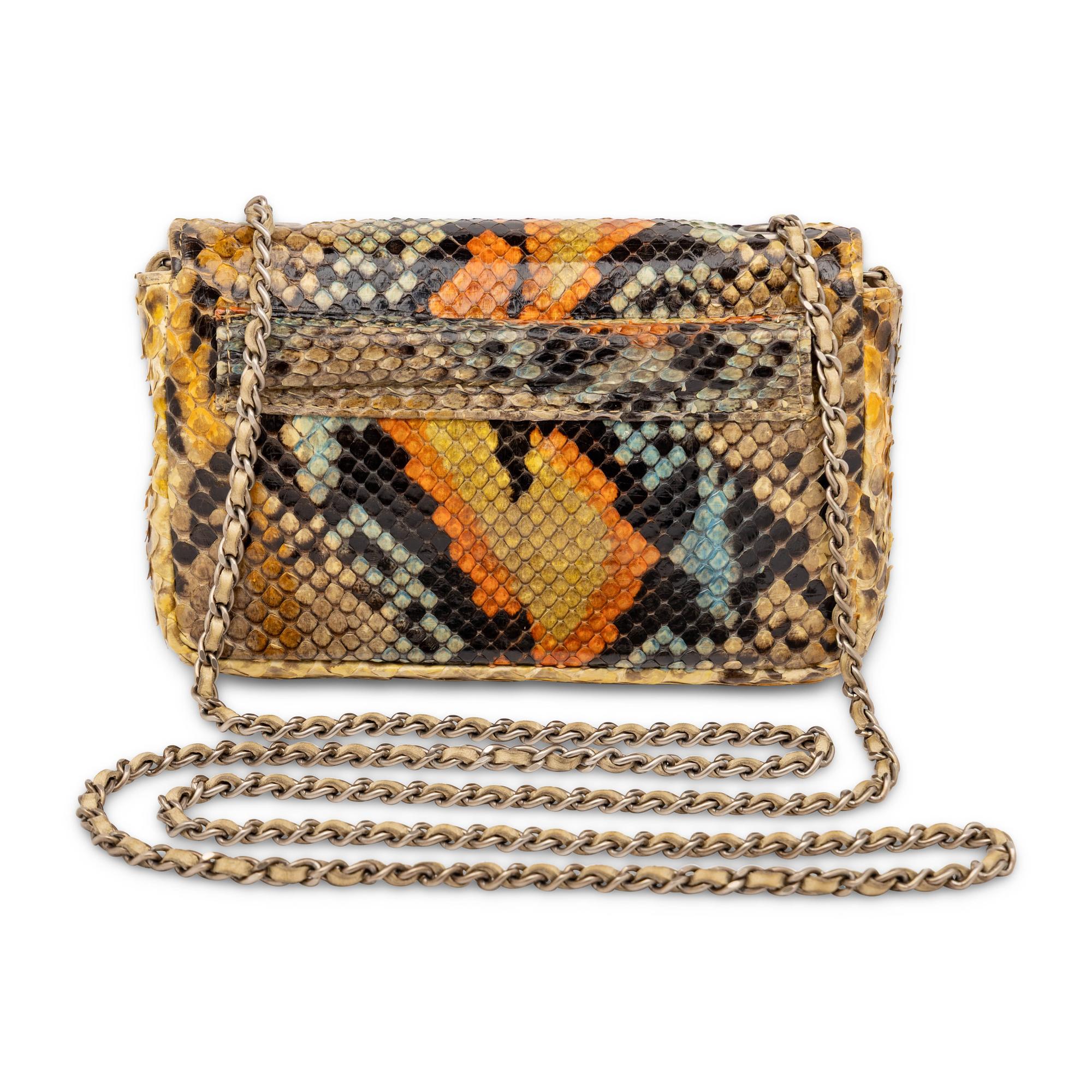 Chanel, Extra Mini Flap Bag in Python