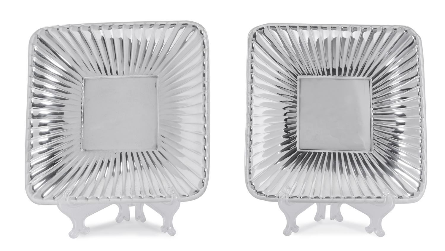 A Pair of French Silver Deep Serving Dishes