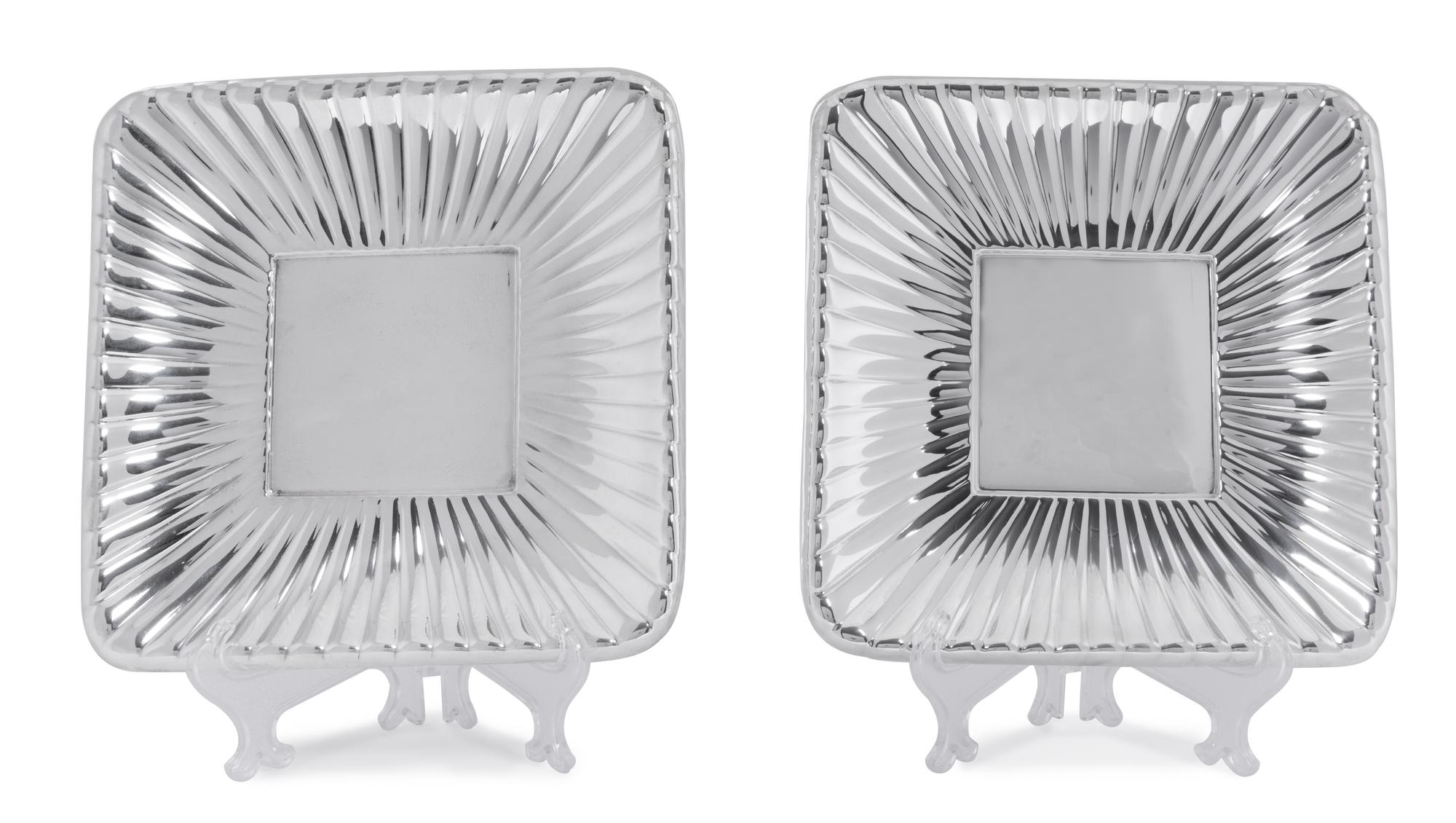 A Pair of French Silver Deep Serving Dishes