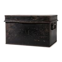 A Painted Tin Cocaine Storage Box