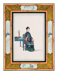 A Set of 12 Chinese Export Pith Paintings, Late 19th/Early 20th Century 清晚期 通草畫人物圖鏡框12幅