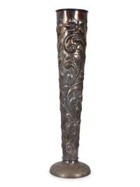 A Sheffield Silver on Copper Repoussé Vase