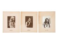 [NATIVE AMERICANS]. MOON, Carl (1879-1948). A group of 5 photographs of Native American subjects.