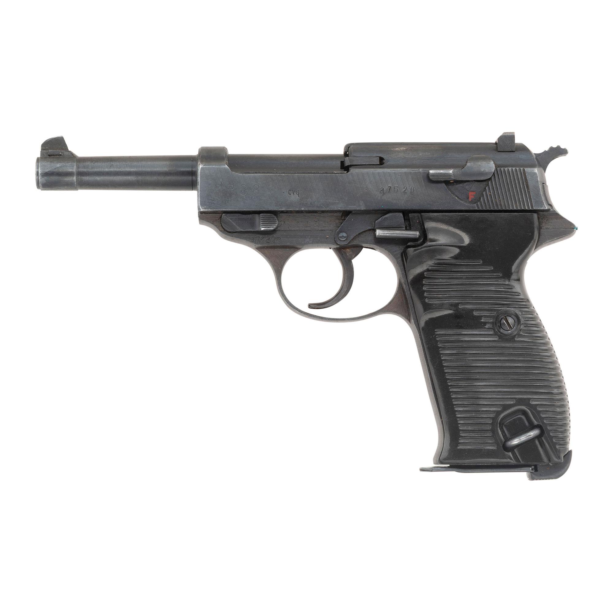 **Excellent Spreewerk P.38 with "Bring Back" Papers, Holsters, and Magazines