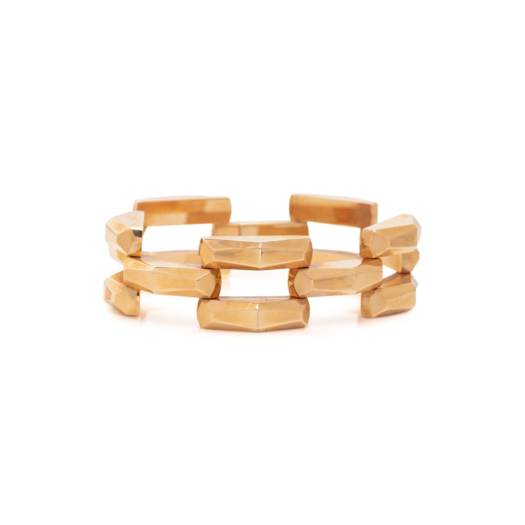 RETRO, YELLOW GOLD BRACELET