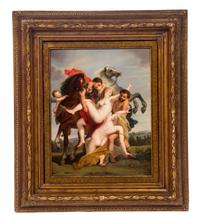 A Berlin (K.P.M.) Porcelain Plaque, 19TH CENTURY, SIGNED C. MEINELT, Height 22 x 17 1/2 inches. — 19TH CENTURY, SIGNED C. MEINELT,