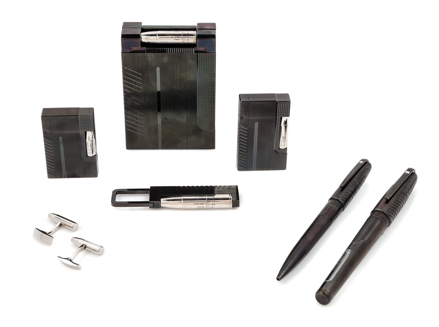 An S.T. Dupont James Bond 007 Limited Edition Pen, Lighter and Cufflink Set