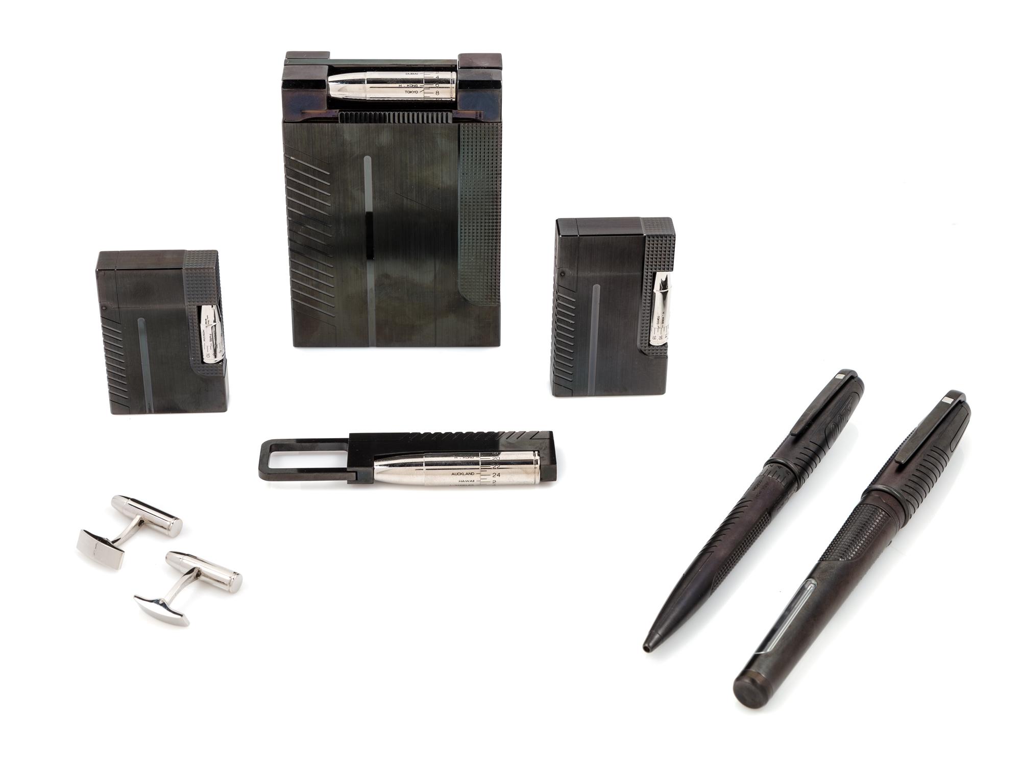 An S.T. Dupont James Bond 007 Limited Edition Pen, Lighter and Cufflink Set