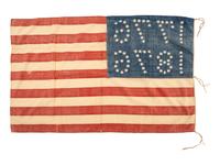 [FLAGS]. United States Centennial "1776-1876" parade flag. Ca 1876.