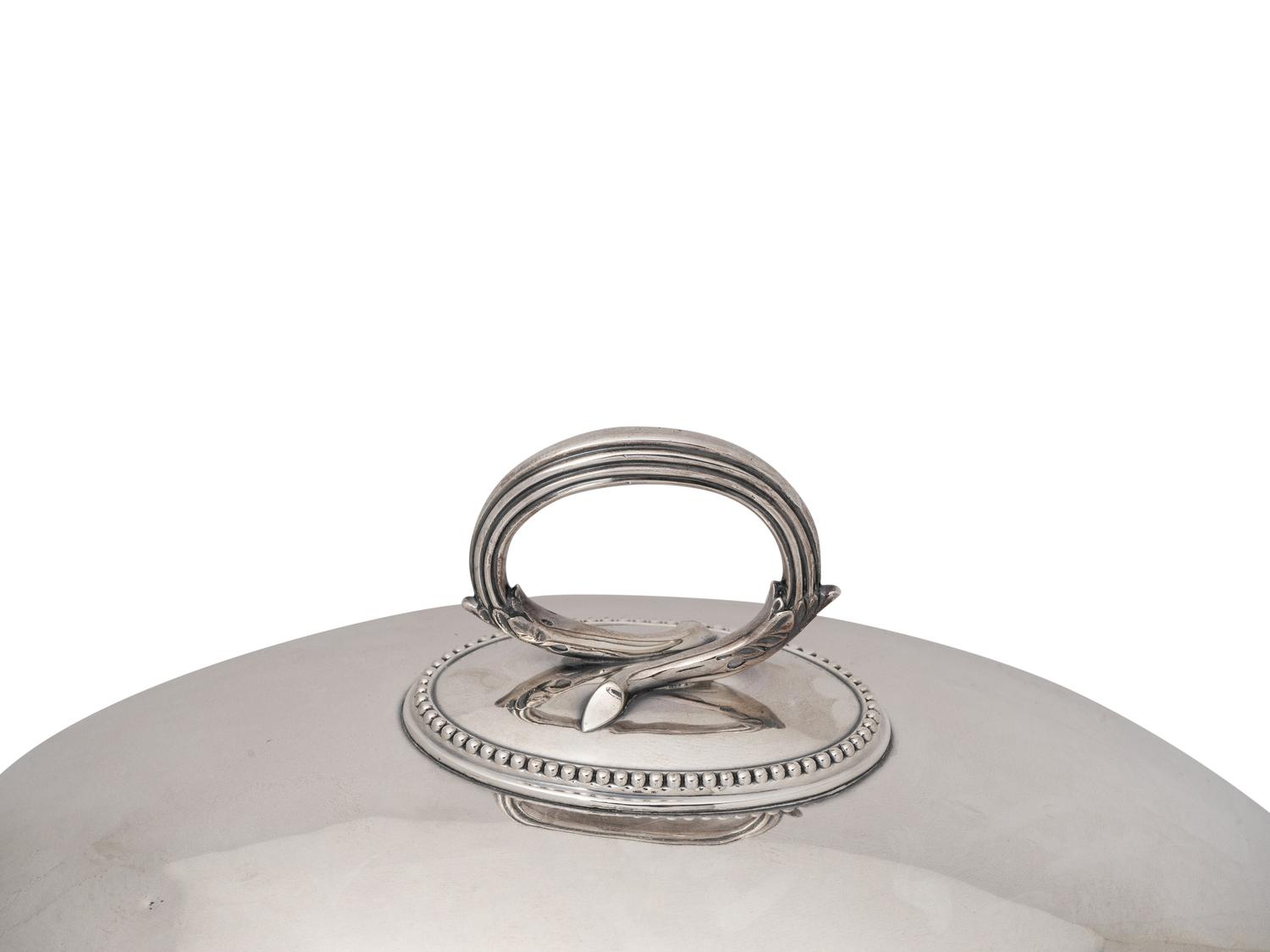 A Fine Pair of Victorian Silver Plate Venison Domes, Richard Martin & Sons, Sheffield, England
