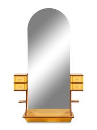 An Art Deco Style Satinwood Vanity with Mirror Back — 20th Century