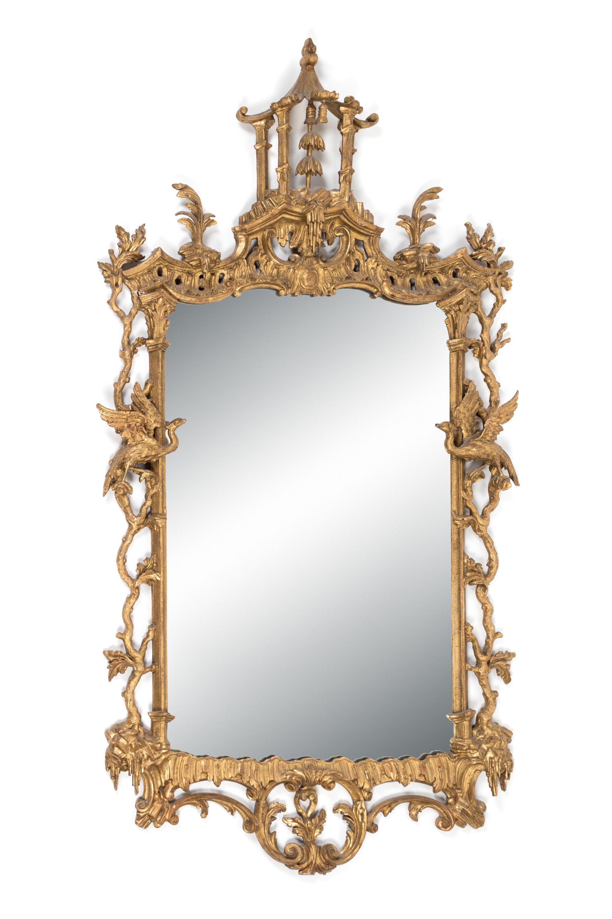 A George III Style Giltwood Mirror