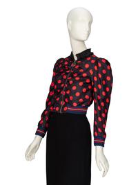 GUCCI, CROPPED POLKA DOT JACKET