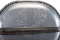 [MILITARIA]. World War II and Korean War-era canteens, canteen covers, and mess kits.